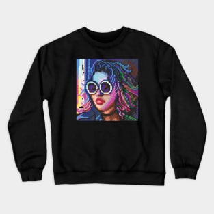 Pixel Art Girl Crewneck Sweatshirt